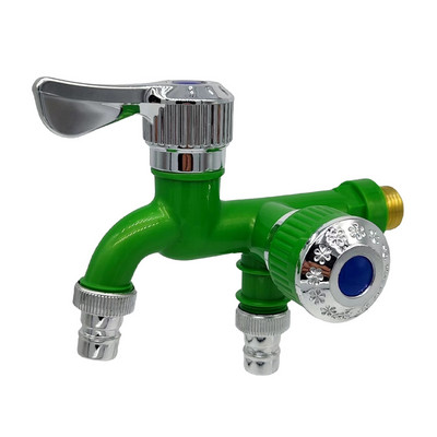 Sučelje za kućanstvo Dvostruka kontrola Dvostruka izlazna slavina Kućna kupaonica Plastična slavina Cijev za navodnjavanje Dijelovi za brzi priključak