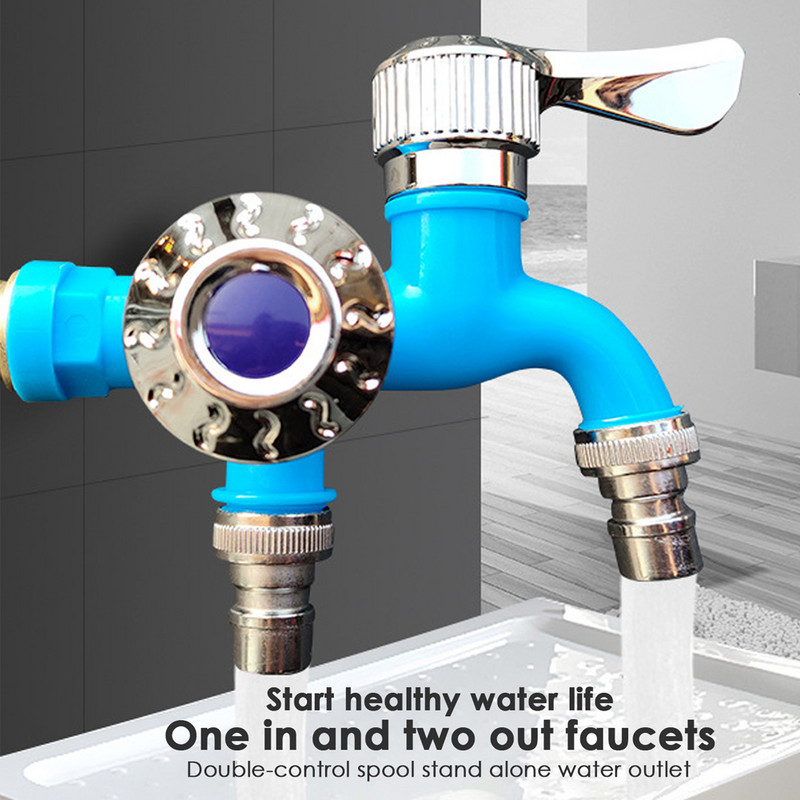Sučelje za kućanstvo Dvostruka kontrola Dvostruka izlazna slavina Kućna kupaonica Plastična slavina Cijev za navodnjavanje Dijelovi za brzi priključak