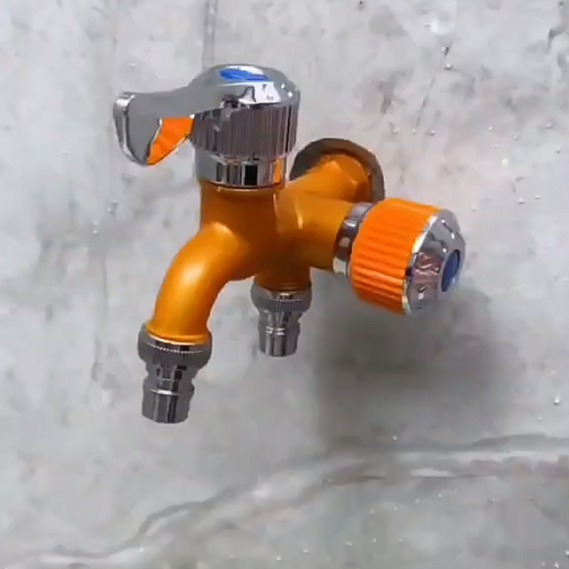 Sučelje za kućanstvo Dvostruka kontrola Dvostruka izlazna slavina Kućna kupaonica Plastična slavina Cijev za navodnjavanje Dijelovi za brzi priključak