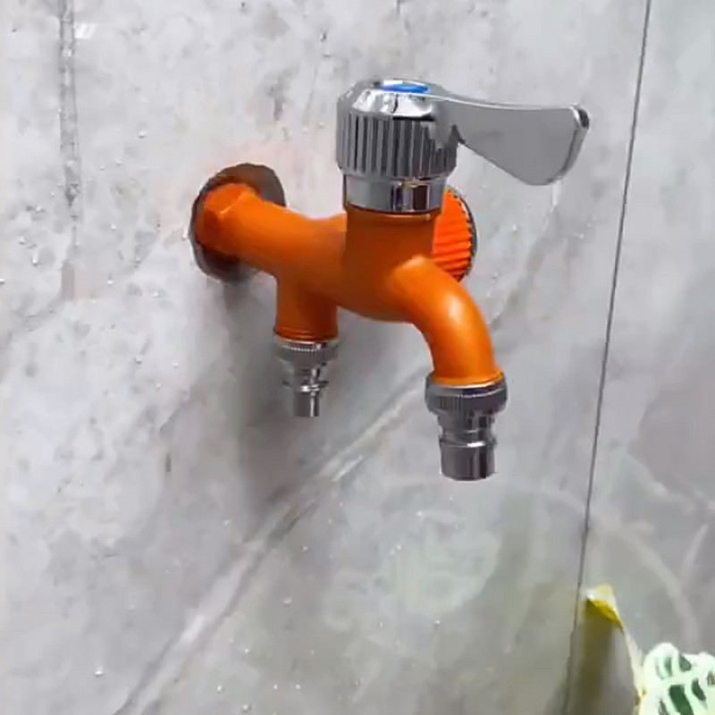 Sučelje za kućanstvo Dvostruka kontrola Dvostruka izlazna slavina Kućna kupaonica Plastična slavina Cijev za navodnjavanje Dijelovi za brzi priključak