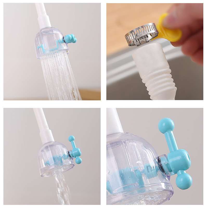 360-stupňová otočná hlavica na bublinkovanie vody, úsporná batéria, prevzdušňovač, adaptér na batérie, kuchynské potreby, kúpeľňové potreby