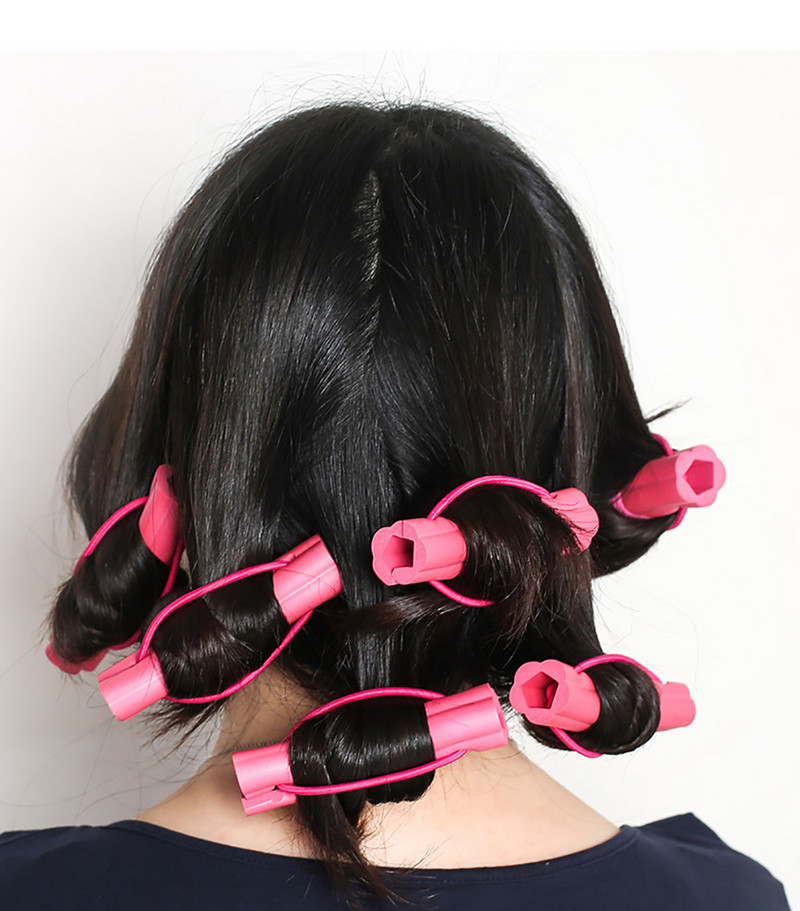 Valovita kosa Putovanje Kućna upotreba Mekani uvijač za kosu Valjci Alati za oblikovanje 6 komada Čarobna pjenasta spužva Dodaci za kosu Alati za oblikovanje kose za spavanje