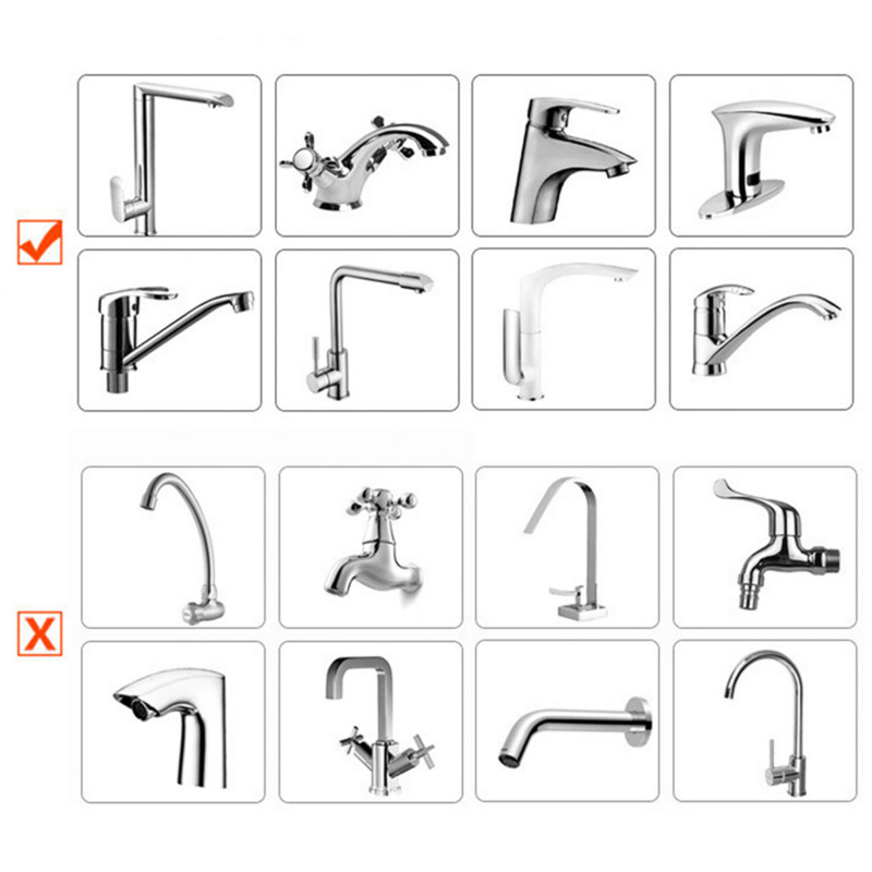 Painduv PET-segisti pikendus, veesäästlik abi Lastele kätepesuvahendid Vannituba Köök Aksessuaarid Valamu segisti pikendus