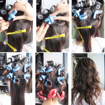 50% Hot Sale 10 τμχ Σετ εργαλείων για styling για μαλλιά με μαλακό αφρό Bendy Twist Curls
