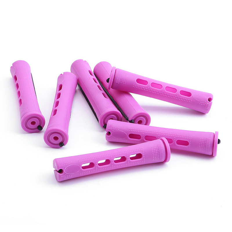 Tije Perm și 12 bucăți role de păr cu păr cu undă rece Tijele ondulatoare de păr pentru femei Instrumente de coafat păr lung și scurt