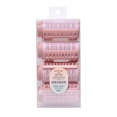 4db Koreai stílusú göndör hajhenger lányoknak ABS hajgyökér bolyhos klip Nylon Pink Lady Beauty hajformázó eszköz