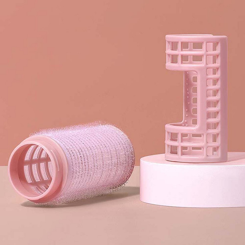 4db Koreai stílusú göndör hajhenger lányoknak ABS hajgyökér bolyhos klip Nylon Pink Lady Beauty hajformázó eszköz