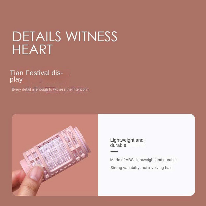 4db Koreai stílusú göndör hajhenger lányoknak ABS hajgyökér bolyhos klip Nylon Pink Lady Beauty hajformázó eszköz