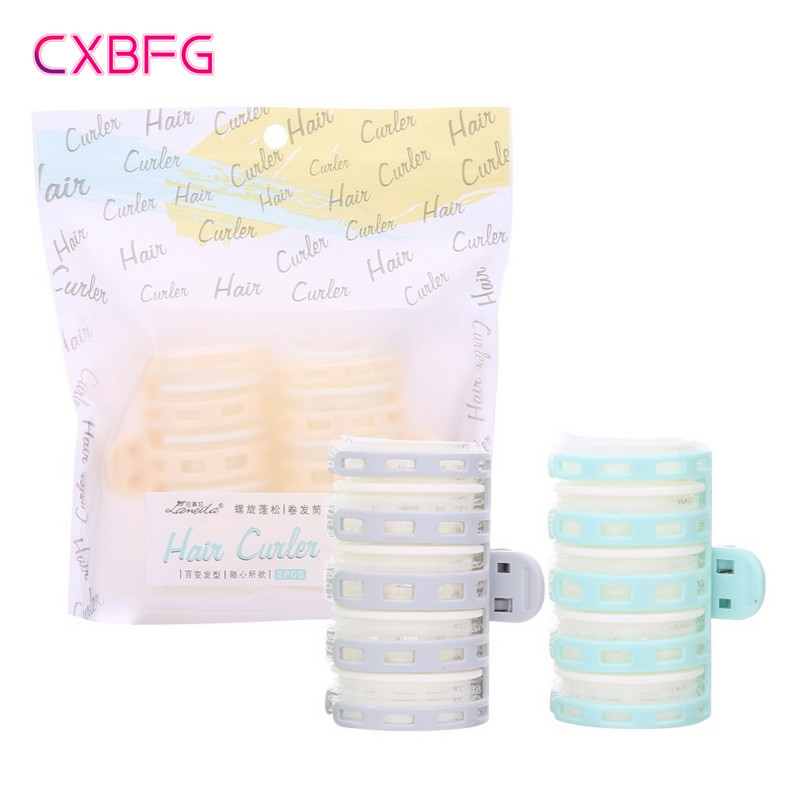 2tk Heatless Juuksekoolutaja No Heat Juukserull Juuksejuur kohev klamber tukk lokirullid lokid Perm Wave endine juuste kujundamine