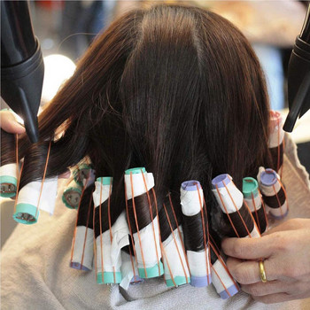 60 τεμάχια Γυναικεία μακριά κοντή ράβδοι για μπούκλες μαλλιών Αντιολισθητικά ρολά με καπάκι Ταξιδιωτικό εργαλείο μπούκλας κομμωτηρίου για γυναίκες