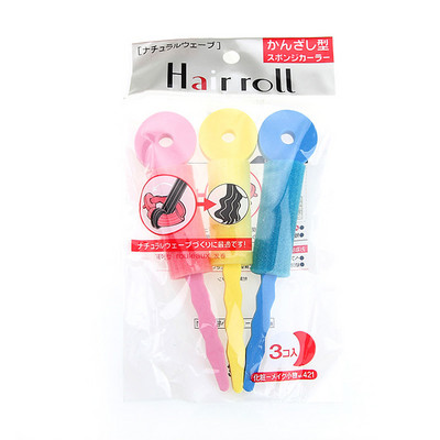 3 vnt. Sponge Curls Stick Neskausmingi plaukų priežiūros putų voleliai Minkšti plaukų suktukai Plaukų formavimo plaukų ritinėlis „Pasidaryk pats“ garbanoti banguoti formavimo įrankiai