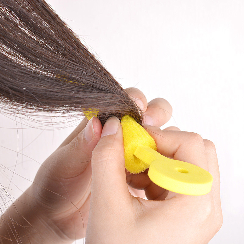 3 vnt. Sponge Curls Stick Neskausmingi plaukų priežiūros putų voleliai Minkšti plaukų suktukai Plaukų formavimo plaukų ritinėlis „Pasidaryk pats“ garbanoti banguoti formavimo įrankiai