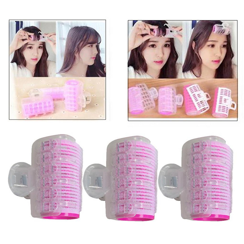 3 vnt. rankena sutvirtintų suktukų rinkinys, savaime besilaikantys voleliai be karščio šukuosenų formavimo įrankiai moterims