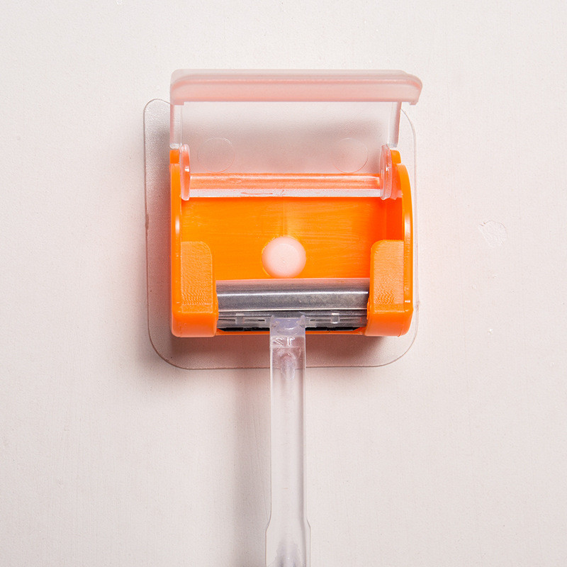 Borotvatartó tartó Kézi borotvatartó Borotvaakasztó lyukasztás nélkül Erőteljes férfi borotvatartó állvány zuhany borotvatartó