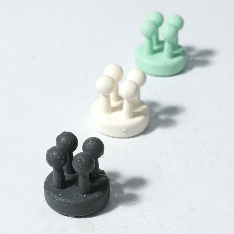 Silikonska kuka bez bušenja za kupaonicu Držač britvica Kuka za pohranu Zidna brijača Polica za brijanje Držači četkica za zube Organizacija