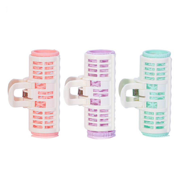 3TK komplekt Väikese suurusega juuksekoolutaja vedruklambriga lokirullid plastikust isetegemise juukserullid lainelised juuksuri juuksuri juuste kujundamise tööriist