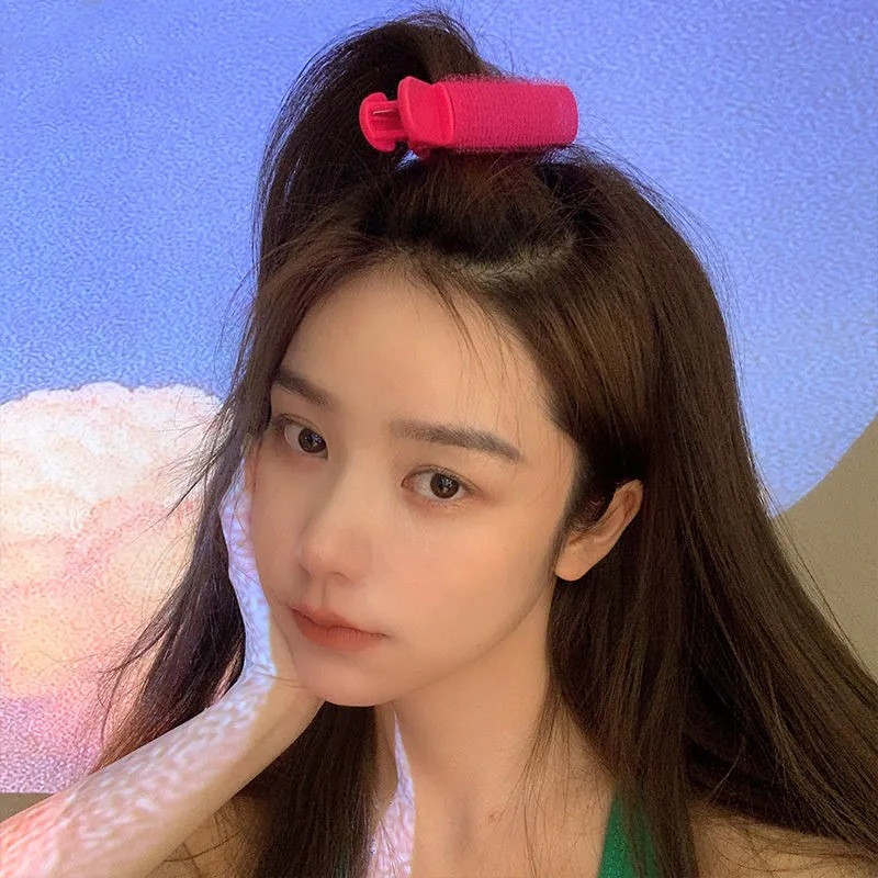 2 бр. Естествена пухкава щипка за коса Маши за коса Спяща през нощта Пухкава щипка за корен на косата за многократна употреба Жени Момичета Преносими инструменти за оформяне