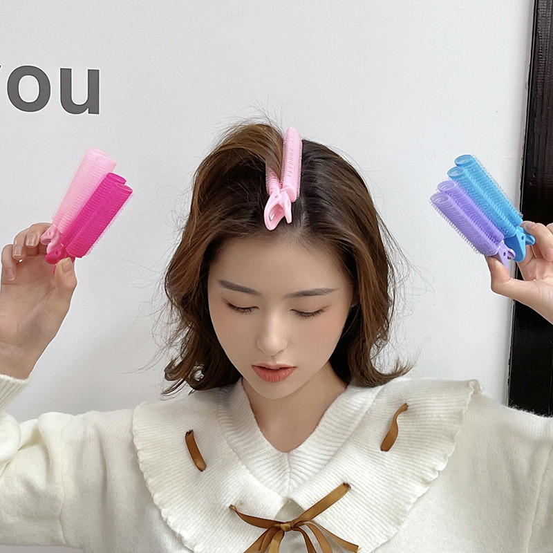2 бр. Естествена пухкава щипка за коса Маши за коса Спяща през нощта Пухкава щипка за корен на косата за многократна употреба Жени Момичета Преносими инструменти за оформяне