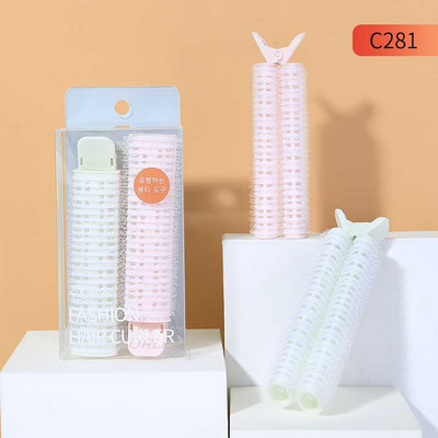 2 seta prirodne pahuljaste kopče zračne gornje kopče za šiške fiksne samoljepljive valjke za kosu valjke za kosu ljepota