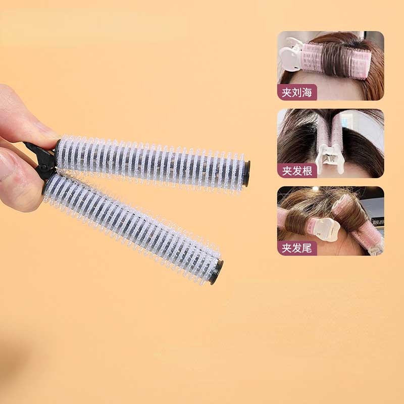 2 seta prirodne pahuljaste kopče zračne gornje kopče za šiške fiksne samoljepljive valjke za kosu valjke za kosu ljepota