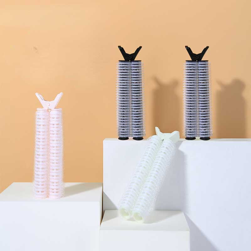 2 seta prirodne pahuljaste kopče zračne gornje kopče za šiške fiksne samoljepljive valjke za kosu valjke za kosu ljepota