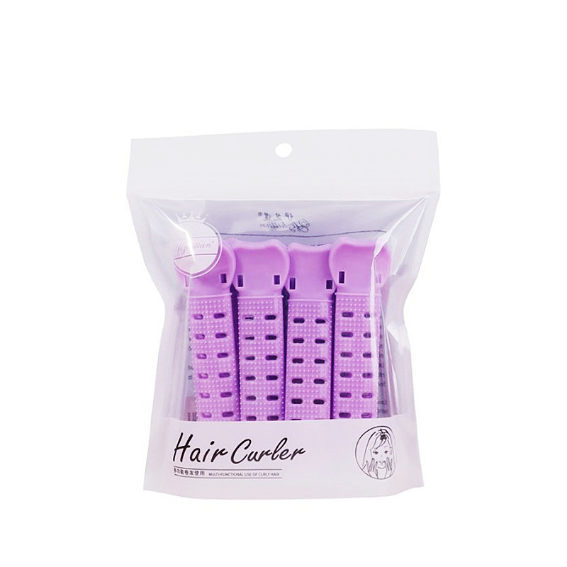 Värviline 4-pakendis spetsiaalne lokiklamber juuksejuur kohev klambrivõrk punane õmblusteta lokitoru õhktukk fikseeritud klambri partii