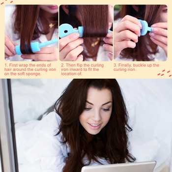 Heatless μπούκλα μπούκλα κεφαλής Μπουκλές μαλλιών Ρολό νυχτερινής ύπνου Σφουγγάρι για μπούκλες Ελαστική μπούκλα DIY Εργαλείο styling μαλλιών
