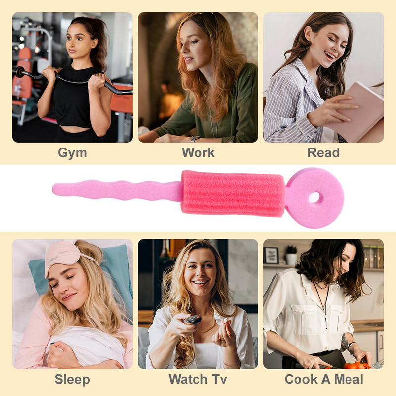 Heatless Curling Rod Peapael Juukserullid Juukserullid Ööune Käsn Curling Iron Curler Elastne Curl DIY juuste kujundamise tööriist