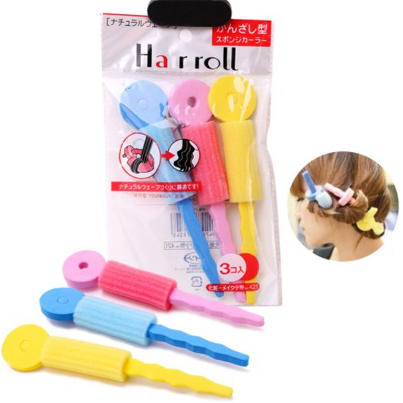 Heatless Curling Rod Peapael Juukserullid Juukserullid Ööune Käsn Curling Iron Curler Elastne Curl DIY juuste kujundamise tööriist