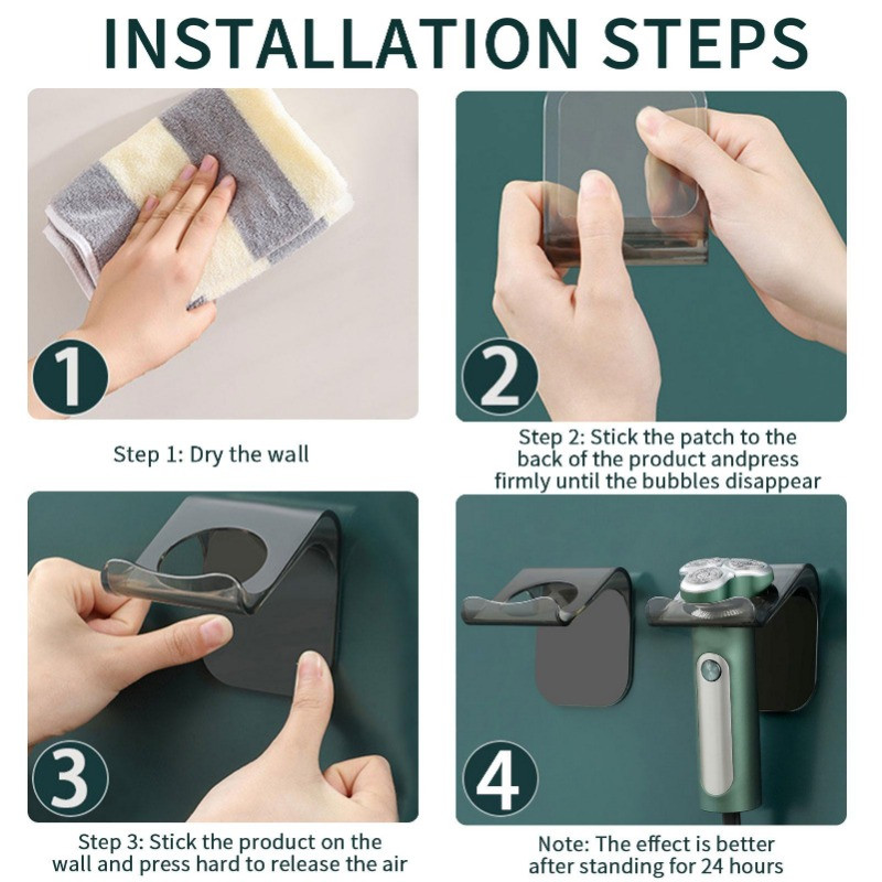 Skutimosi kabliukas be perforavimo Skustuvo laikiklis Lipnus kompiuterinis skustuvo laikiklis prie sienos laikymo kabliuko tvarkyklės įrankis vonios virtuvei