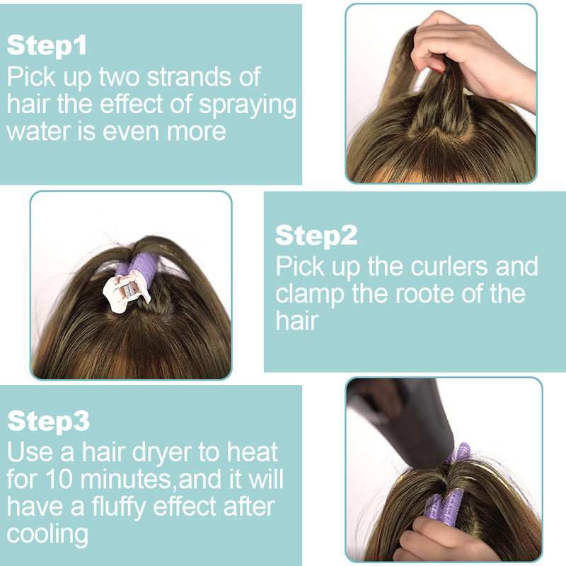 2 buc Breton Role de păr Pufoase Bigudiuri Fără căldură Lazy Clip Breton Femei Styling Ac Hair Curling Roller Baril Accesorii pentru păr