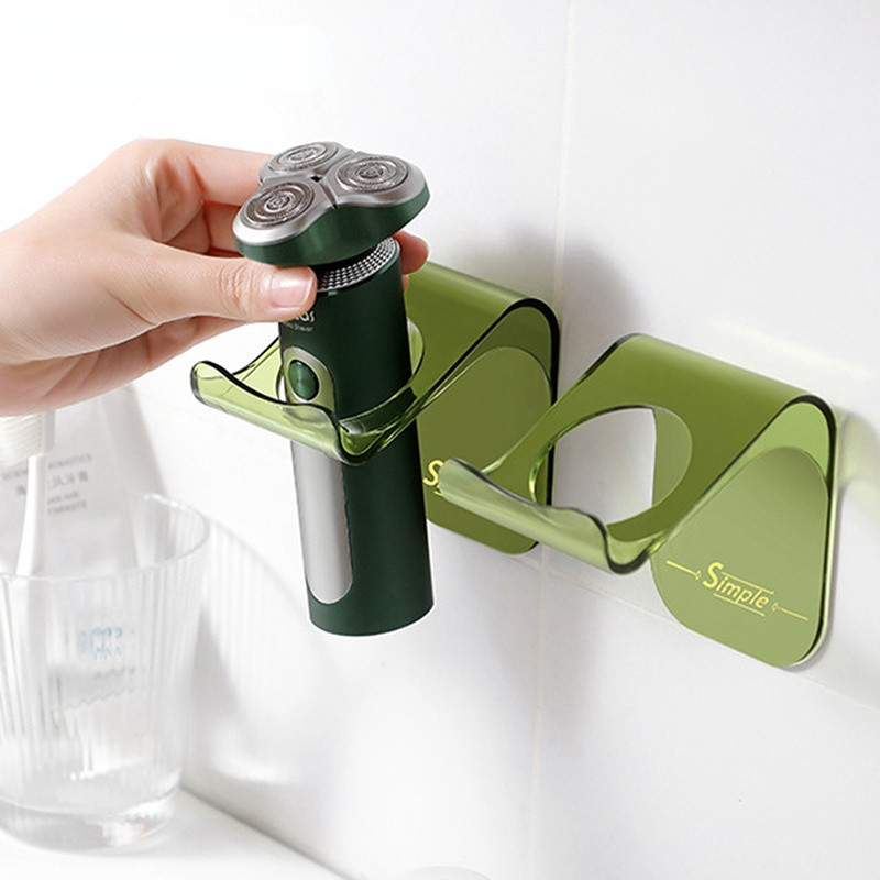 1 vnt. Punch Free skustuvo laikiklis Vyriškas skustuvo laikymo kabliukas Sieninė lentynėlė skutimosi kablys Elektrinis skustuvo stovas lentynos Vonios kambario organizatorius