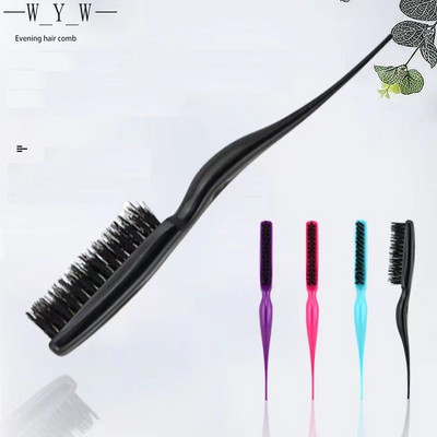 Perie de păr Pro Salon Pieptene Slim Line Teasing Pieptanat Perie Instrumente de styling Kit DIY Piepteni profesionali de coafură din plastic