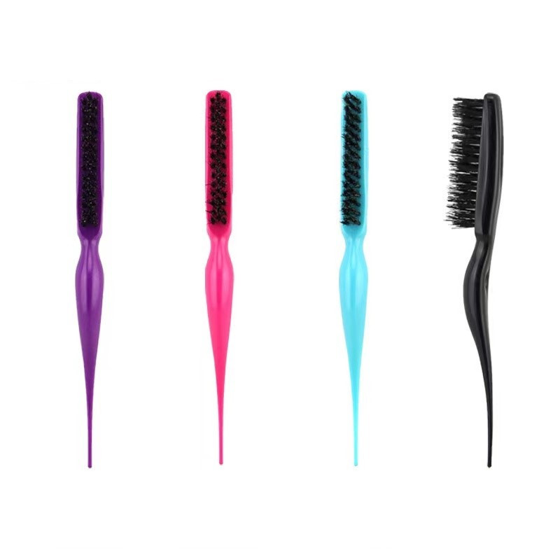 Pro salongi juukseharjad kamm Slim Line Teasing kammihari stiilitööriistad isetegemise komplekt Professionaalsed plastist juuksurikammid