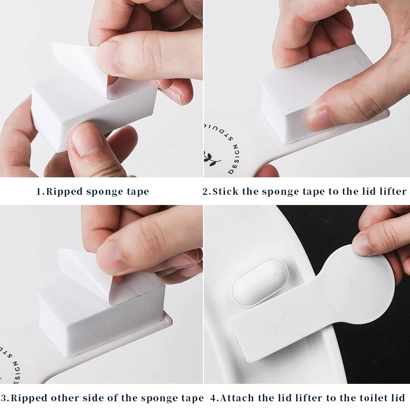 Podizač poklopca WC školjke protiv prljanja Ručka poklopca WC školjke Samoljepljivi uređaj za držač poklopca WC daske Naprave za kupaonicu YS-39