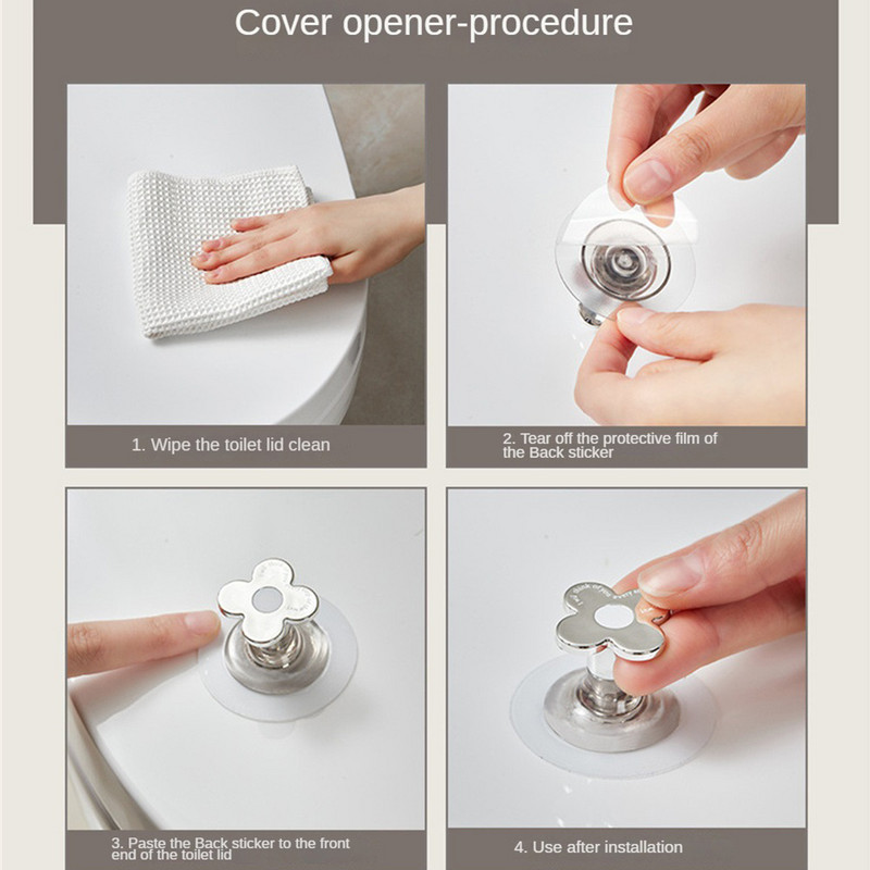 1 tk Luksuslik WC-istme tõstuk, kaasaskantav tualett-tõsteseade Vannituba Mittemäärdunud käepideme sulgurihoidik Vannitoatarvikud