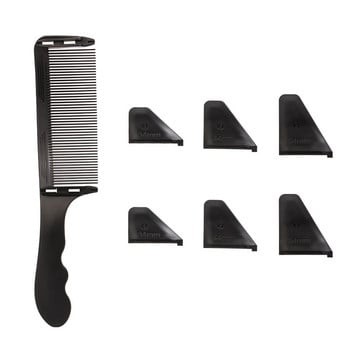 Нов стил Професионален бръснар Подстригване Извит позициониращ гребен Регулируем S Arc дизайн Гребен за подстригване Фризьорски инструменти