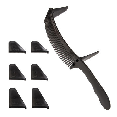 New Style Professionaalne juuksur Juukselõikus Kumer positsioneeriv kamm Reguleeritav S Arc Design Juukselõikuri kamm Juuksuri tööriistad