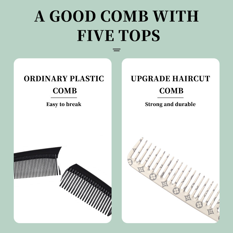 Frizerski profesionalni češalj za šišanje s dvostranim češljem Muški češalj za kosu sa šiljatim repom