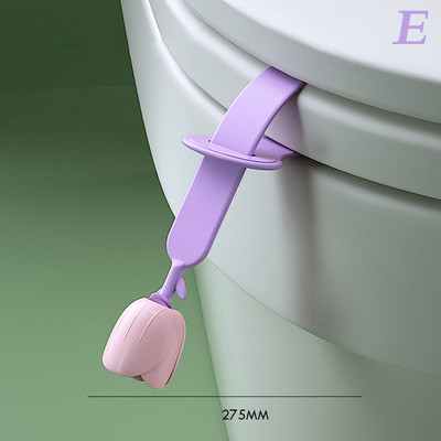 Ridicator capac toaleta din silicon Suport mâner scaun cadă inel scaun toaletă dispozitiv de ridicare baie sanitară capac scaun mâner de ridicare