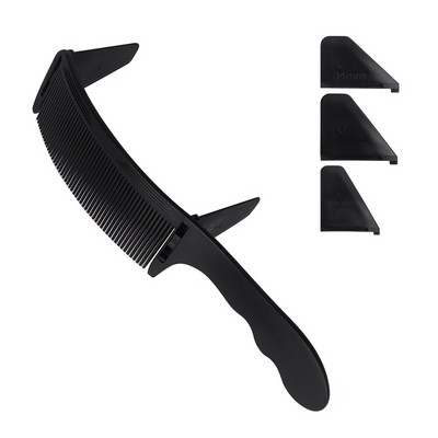 1 vnt. sulankstomas šukos iš nerūdijančio plieno drugelio peilio šukos barzdos ūsų šepetys salono kirpyklos formavimo įrankis