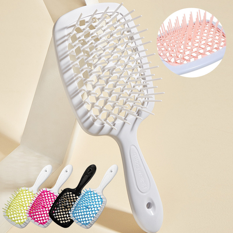 Janeke hajfésűk széles fogakkal légpárnás fésűk női fejbőrre masszírozó hajkefe üreges fésűk női lányok formázó eszköze