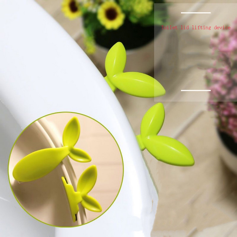 1 τεμ. Λαβή καπακιού τουαλέτας φορητή, πάστα Αντι-βρώμικο κάλυμμα βατραχοπέδιλο Φυσικά φύλλα Τύπος Αξεσουάρ μπάνιου Ανυψωτικό καθίσματος τουαλέτας