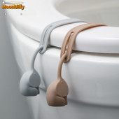 1 buc. Lifter scaun toaletă drăguț autocolant pentru mâner de călătorie Dispozitiv de ridicare pentru călătorie, acasă, accesorii pentru baie Destapador De Inodoro