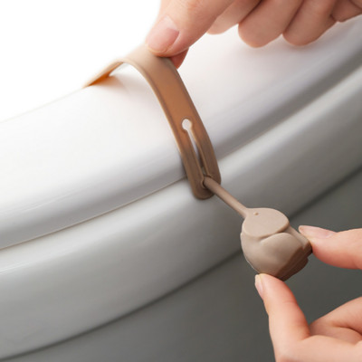 1 buc. Lifter scaun toaletă drăguț autocolant pentru mâner de călătorie Dispozitiv de ridicare pentru călătorie, acasă, accesorii pentru baie Destapador De Inodoro