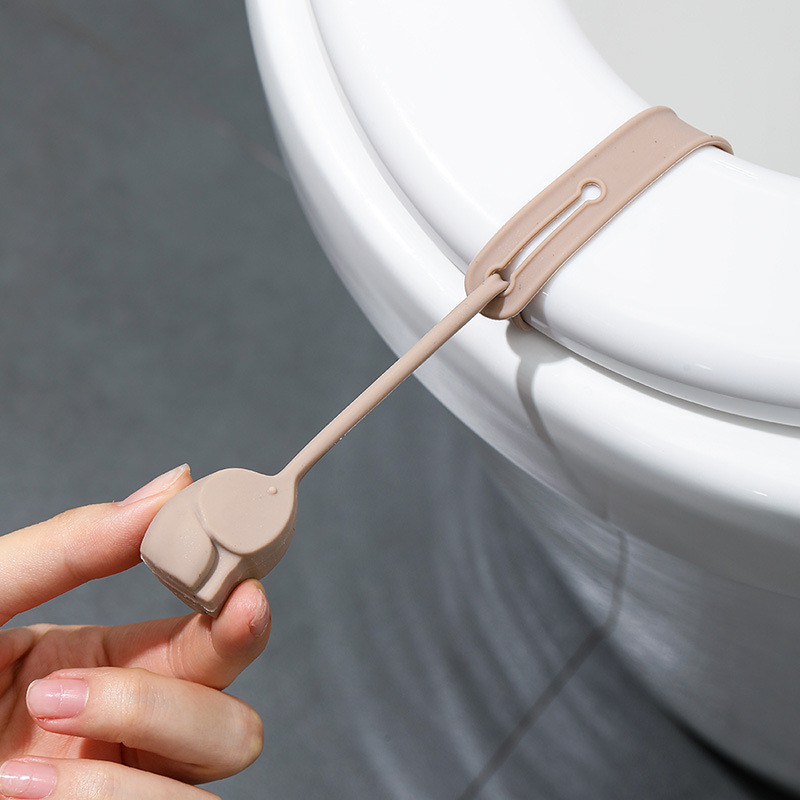 1 buc. Lifter scaun toaletă drăguț autocolant pentru mâner de călătorie Dispozitiv de ridicare pentru călătorie, acasă, accesorii pentru baie Destapador De Inodoro