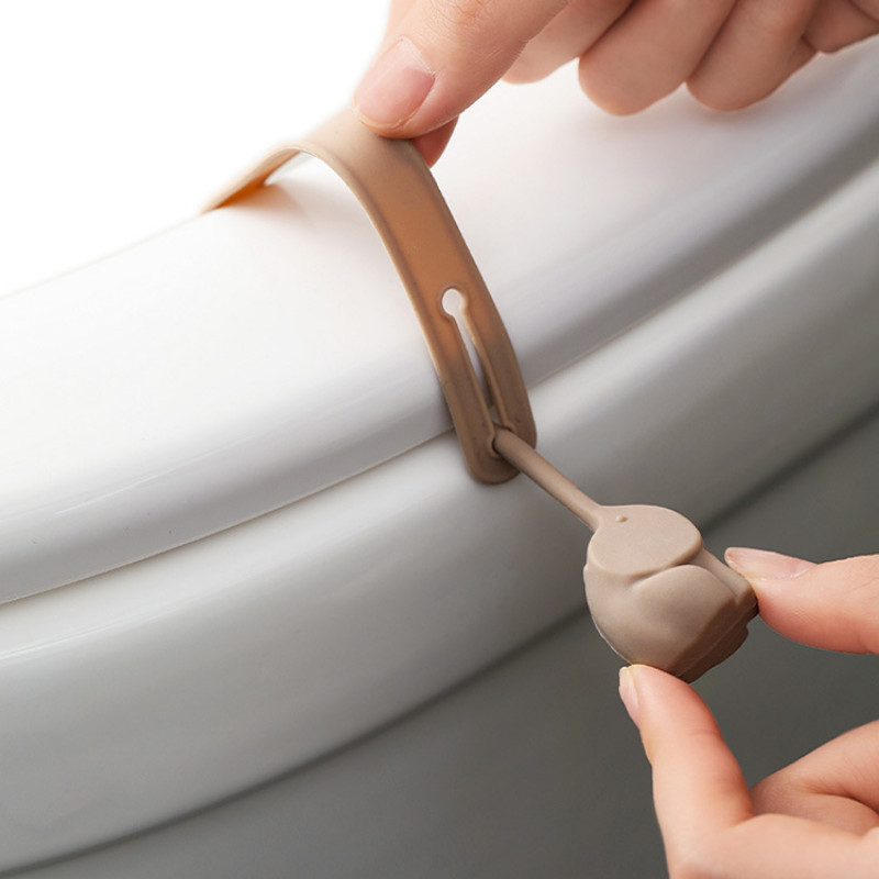 1 buc. Lifter scaun toaletă drăguț autocolant pentru mâner de călătorie Dispozitiv de ridicare pentru călătorie, acasă, accesorii pentru baie Destapador De Inodoro