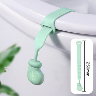 Silikoninė lengvai valoma tualeto rankena. Tualeto atvarto reguliuojamos sagties išvalymas ir sanitarinė, nuo nešvarumų apsauganti rankena