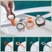 1 tk silikoonist WC-istme käepide, multifunktsionaalne määrdumisvastane WC-poti kaane tõstuk Kodumajapidamises kasutatava WC-poti kaane käepidemega vannitoatarvikud