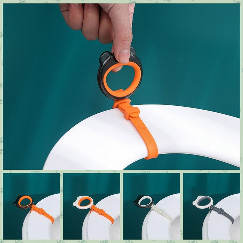 1 tk silikoonist WC-istme käepide, multifunktsionaalne määrdumisvastane WC-poti kaane tõstuk Kodumajapidamises kasutatava WC-poti kaane käepidemega vannitoatarvikud